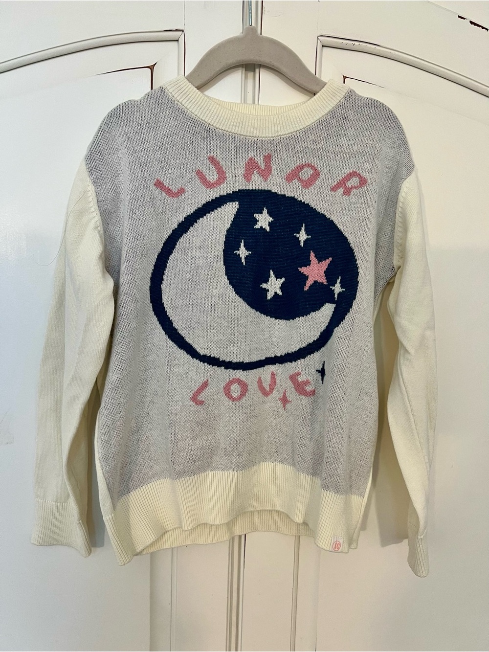 Sovereign Code Los Angeles Crewneck Sweater in Cream, Navy & Pink